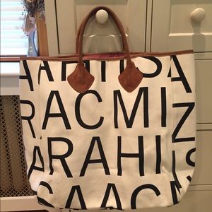 Gorgeous Isaac Mizrahi canvas tote bag